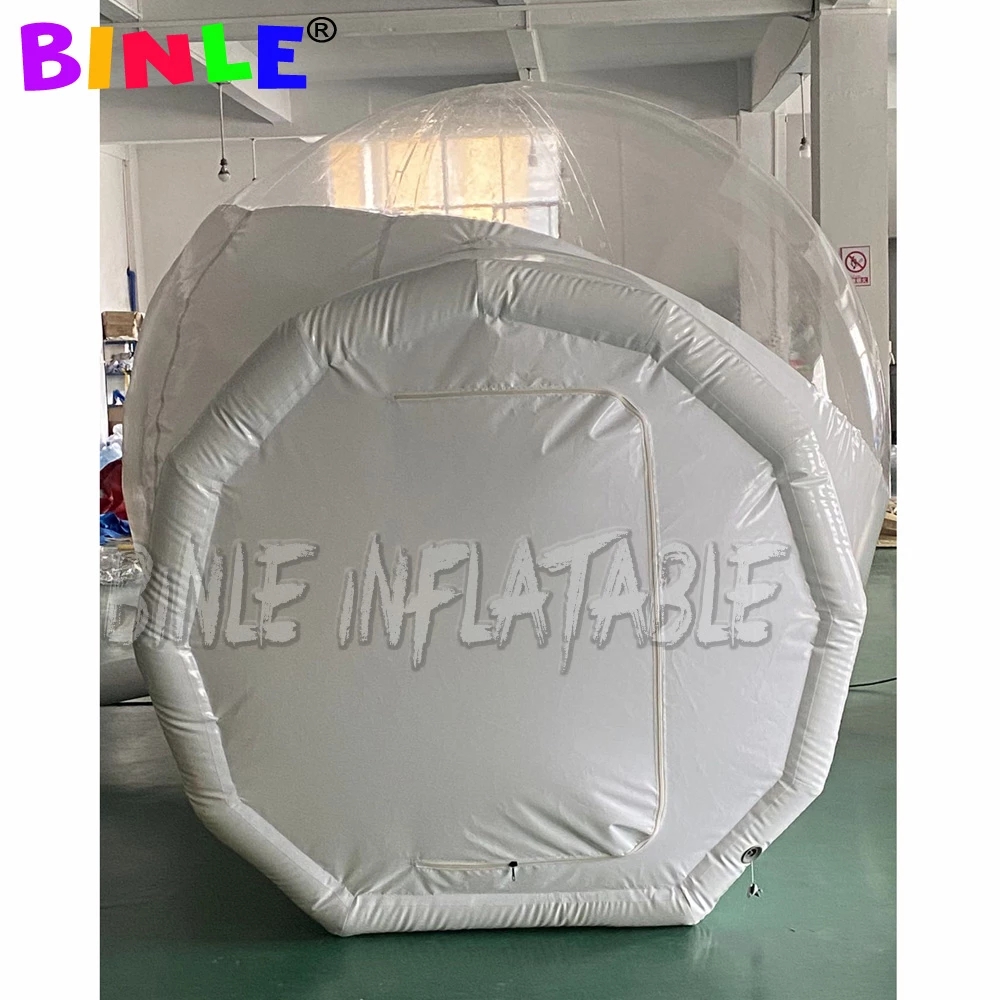 Outdoor Garden Backyard Transparent Single Tunnel Inflatable Bubble Dome Wedding Camping Tent Tipi Teepee House