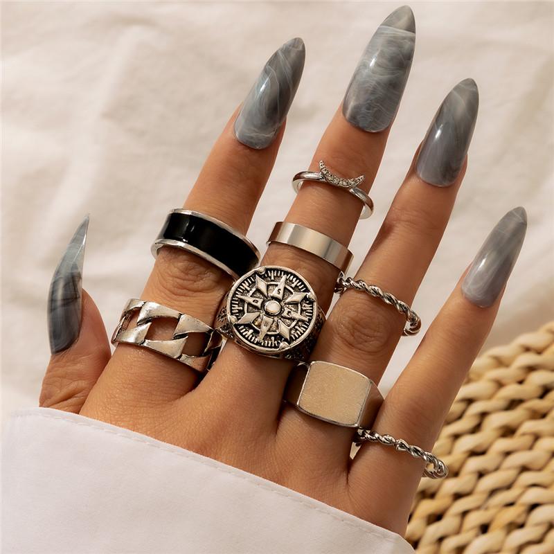 Cluster Rings Tocona 8pcs/sets Silver Color Geometric Joint Ring Sets For Women Charms Leaf Carve Moon Bohemian Jewelry Wholesale 10017, Golden;silver
Cluster Rings Tocona 8pcs/sets Silver Color Geometric Joint Ring Sets For Women Charms Leaf Carve Moon Bohemian Jewelry Wholesale 10017, Golden;silver