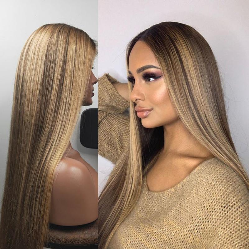 Lace Wigs 26Inch Straight Ombre Blonde Highlight 13x4 Front Human Hair Wig For Black Women With Babyhair Preplucked Remy Brazilian, 13x4 lace wig
Lace Wigs 26Inch Straight Ombre Blonde Highlight 13x4 Front Human Hair Wig For Black Women With Babyhair Preplucked Remy Brazilian, 13x4 lace wig