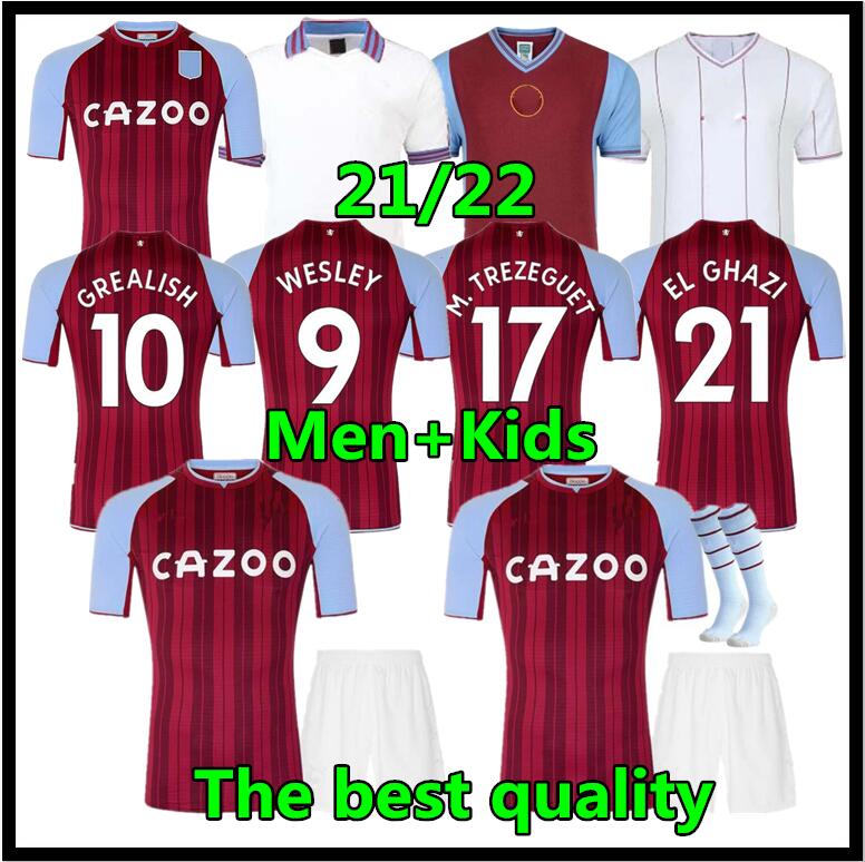 21/22 Aston Villa soccer jerseys Buendia El Ghazi Traoré GREALISH WESLEY McGINN Retro 1980 81 82 Football Jersey WATKINS KODJA SANSON TARGETT Douglas Luiz Men kids kit, Multi
21/22 Aston Villa soccer jerseys Buendia El Ghazi Traoré GREALISH WESLEY McGINN Retro 1980 81 82 Football Jersey WATKINS KODJA SANSON TARGETT Douglas Luiz Men kids kit, Multi