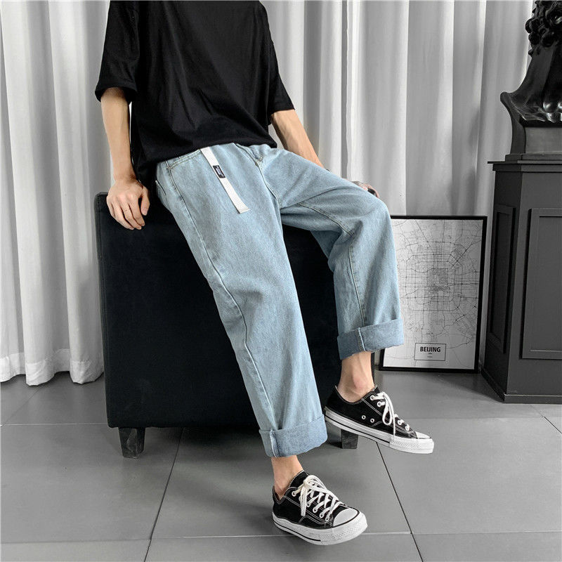 2021 New Masculinas Soltas Perna Larga Na Moda Estilo Coreano All-match Harajuku Novo Slido Simples Ulzzang Calas De Brim 5as7, With belt
2021 New Masculinas Soltas Perna Larga Na Moda Estilo Coreano All-match Harajuku Novo Slido Simples Ulzzang Calas De Brim 5as7, With belt