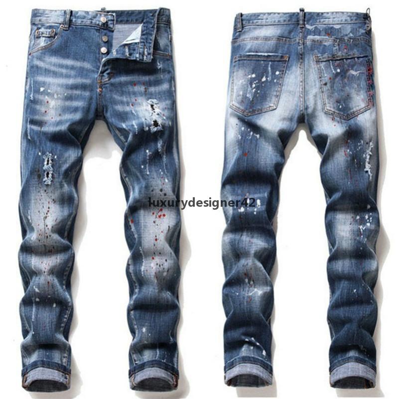 D2 20ss Mens Rips Stretch Black Jeans Fashion Slim Fit Washed Motocycle Denim Pants Panelled Hip HOP Trousers slim-fit elastic trousers cZc, Blue
D2 20ss Mens Rips Stretch Black Jeans Fashion Slim Fit Washed Motocycle Denim Pants Panelled Hip HOP Trousers slim-fit elastic trousers cZc, Blue