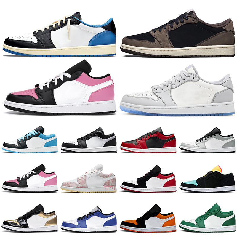 fashion Mens Basketball Shoes Retro Air Jordan 1 low Jorden Jumpman 1s UNC Mocha USA University Blue Black Bred Reverse SB Men Women Outdoor
fashion Mens Basketball Shoes Retro Air Jordan 1 low Jorden Jumpman 1s UNC Mocha USA University Blue Black Bred Reverse SB Men Women Outdoor