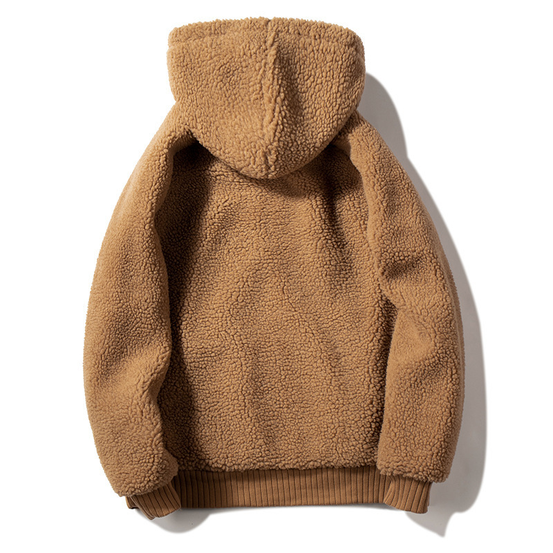FGKKS Men Hoodies Sweatshirts Autumn Winter Woollen Fashion Solid Color Mens Hoodies Male Casual Big Pocket Sweatshirts 201020