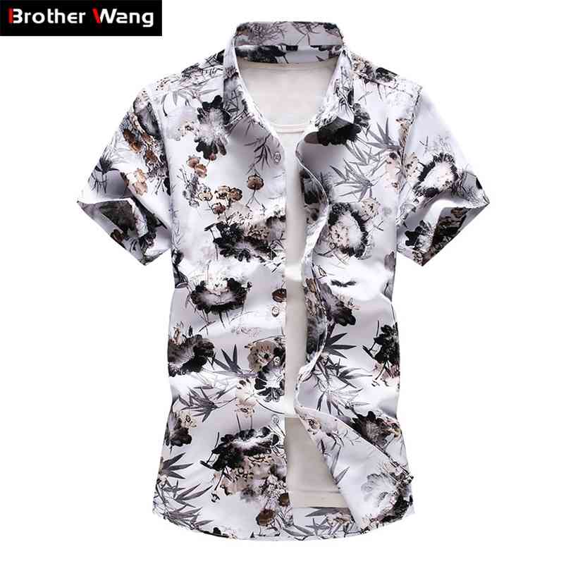 Plus Size 5XL 6XL 7XL Men's Hawaiian Shirt Summer Fashion Casual Printing Short Sleeve Flower Male Brand Clothes 210721, 8016
Plus Size 5XL 6XL 7XL Men's Hawaiian Shirt Summer Fashion Casual Printing Short Sleeve Flower Male Brand Clothes 210721, 8016