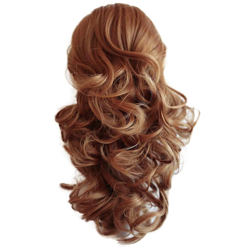 Synthetic Wigs LM Drawstring Curly Ribbon Ponytails Clip In Hair 55cm,22" Pony Tail Horsetail Hairpieces Ponytail