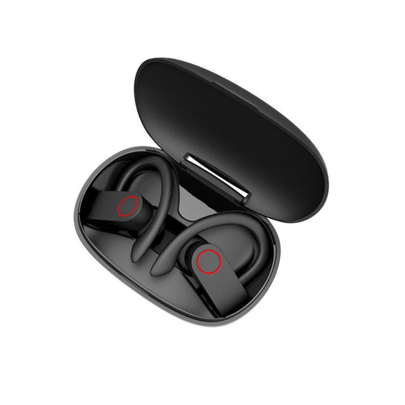 

Power Pro A9S TWS Bluetooth earphones true wireless earbuds 8 hours music bluetooth 5.0 A9 wireless Headphone Waterproof PK W1 H1 Chip, Black