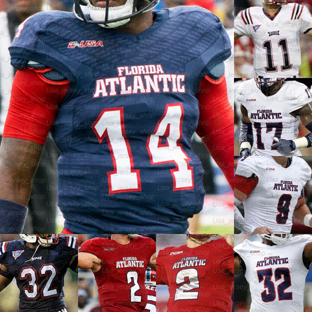 Custom Florida Atlantic Owls FAU College Football Jerseys Chris Robison Malcolm Davidson Harrison Bryant Devin Singletary Deangelo Antoine, White ii
Custom Florida Atlantic Owls FAU College Football Jerseys Chris Robison Malcolm Davidson Harrison Bryant Devin Singletary Deangelo Antoine, White ii