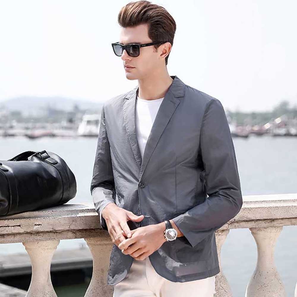 2021 New Mode Spring Summer Suit Casual Sun Protection Single Thin Jacket Blazer Man Clothes Mppf, Blue.
2021 New Mode Spring Summer Suit Casual Sun Protection Single Thin Jacket Blazer Man Clothes Mppf, Blue.