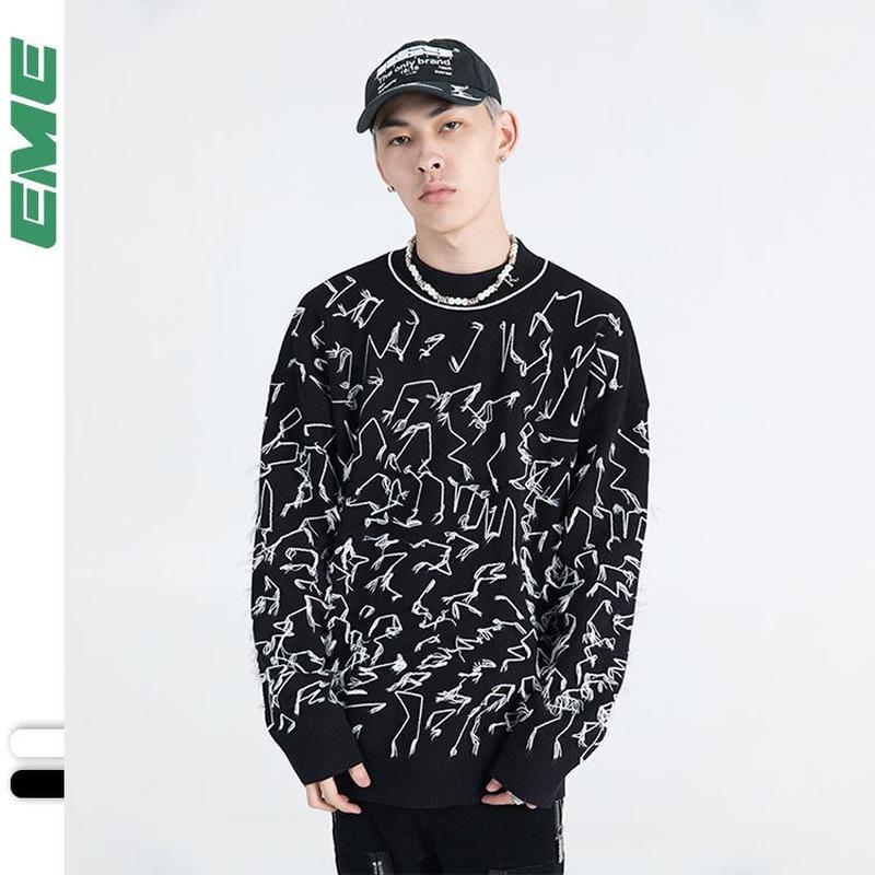 Men's Sweaters MADEEXTREME Brand Tassel Sweater Men Hip Hop Oversized Street Couple Knit Casual Pullover Winter Clothes, White;black
Men's Sweaters MADEEXTREME Brand Tassel Sweater Men Hip Hop Oversized Street Couple Knit Casual Pullover Winter Clothes, White;black