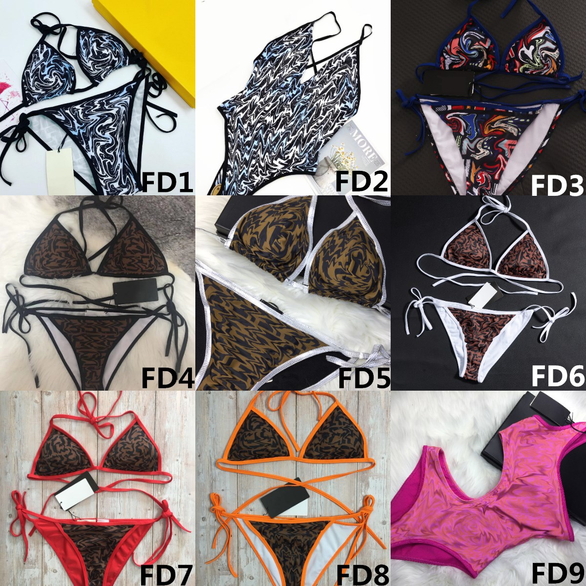 2021 Fashion Mix 9 Styles Women Swimsuits Bikini Set Multicolors Summer Beach Bathing Suits Wind Swimwear High Quality
2021 Fashion Mix 9 Styles Women Swimsuits Bikini Set Multicolors Summer Beach Bathing Suits Wind Swimwear High Quality