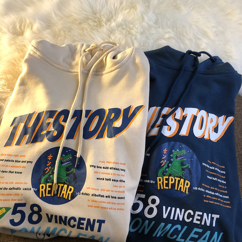2021 Dinosaur Letters Print Vintage Brand Hoodie for Teens Girls Spring Thin Tops Women New Korean Fashion Harajuku Pullovers Gxrr, Apricot
2021 Dinosaur Letters Print Vintage Brand Hoodie for Teens Girls Spring Thin Tops Women New Korean Fashion Harajuku Pullovers Gxrr, Apricot