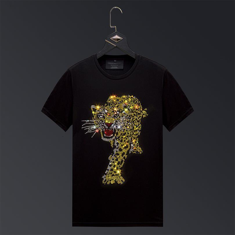 Black Tshirts White Male Streetwear Mens T Shirts Slim Short Sleeve Diamonds Rhinestone Leopard Panther Plus Size 6xl
Black Tshirts White Male Streetwear Mens T Shirts Slim Short Sleeve Diamonds Rhinestone Leopard Panther Plus Size 6xl