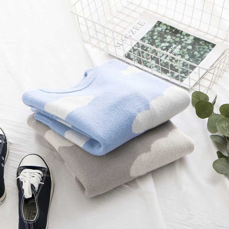 Sweaters Women Harajuku Lovely Chic Preppy Simple Soft Loose Spring Teens Knitwear Casual Fashion Korean Girls Pullover C-171 210928