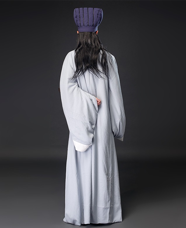 Hanfu male ethnic clothing Chinese ancient style TV Film performance stage wear Minister's apparel the Three Kingdoms period Zhuge Liang's c