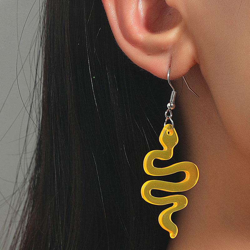 Dangle & Chandelier Neon Yellow Green Acrylic Snake Drop Earrings For Women Girls Resin Long Fashion Simple Party Jewelry Gifts, Silver
Dangle & Chandelier Neon Yellow Green Acrylic Snake Drop Earrings For Women Girls Resin Long Fashion Simple Party Jewelry Gifts, Silver
