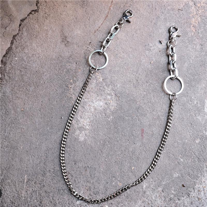 Keychains Fashion Men Jewelry Jean Wallet Chain 3 Layer Waist Punk Hook Silver Trousers Pant Belt Keychain DR191
Keychains Fashion Men Jewelry Jean Wallet Chain 3 Layer Waist Punk Hook Silver Trousers Pant Belt Keychain DR191