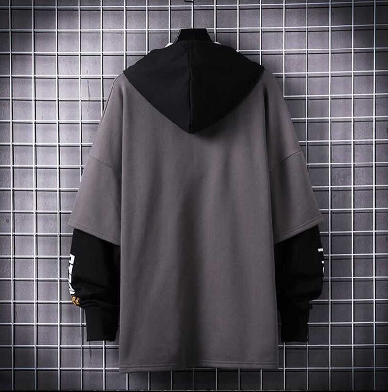 2020 New Casual Men Clothing Fashion Japan Style Hoodies Streetwear Harajuku Sweatshirt Hip Hop Long sleeve Y0809