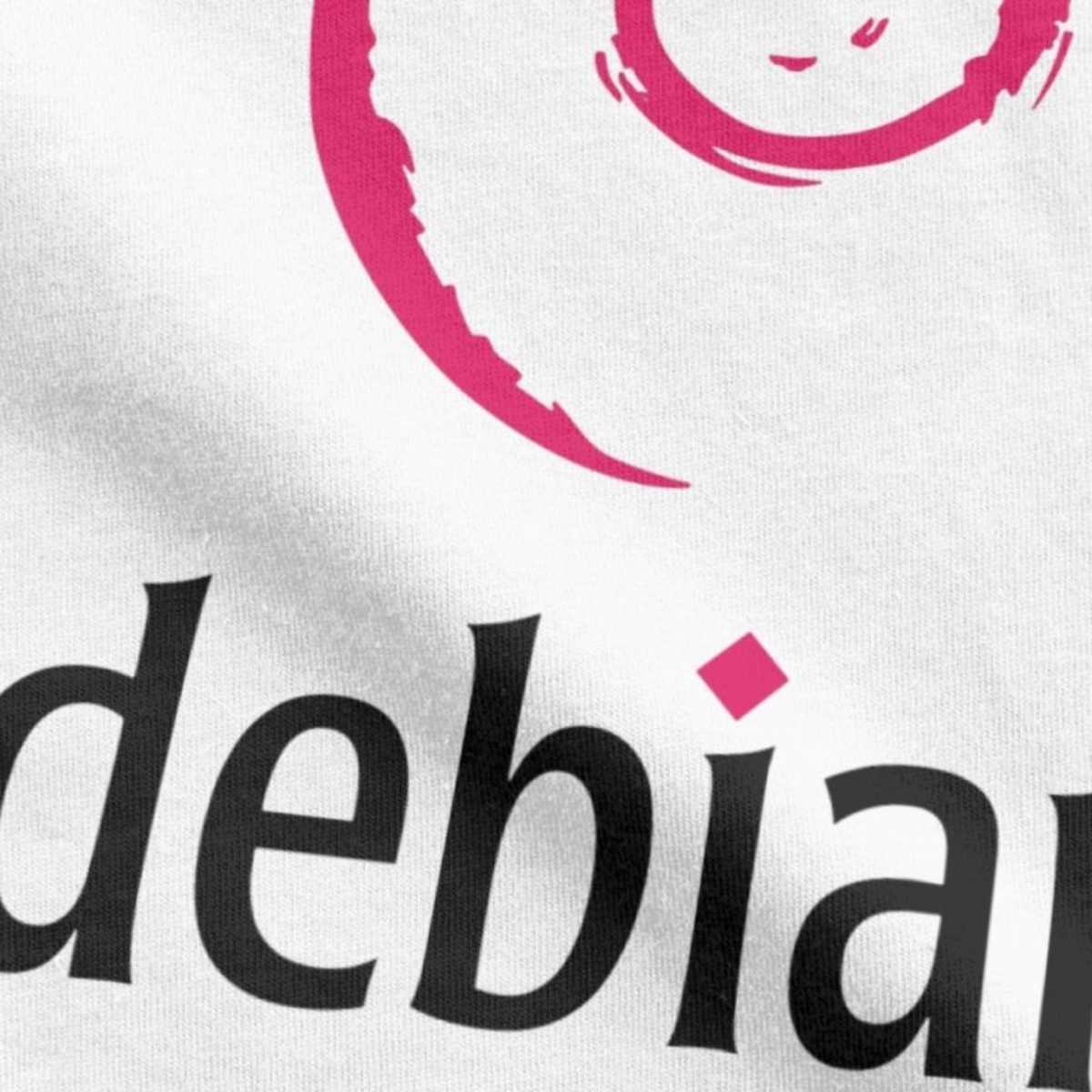 Debian Linux Tshirts Men Vintage Premium Cotton Tees Crewneck Fitness T Shirts Party Streetwear 210629