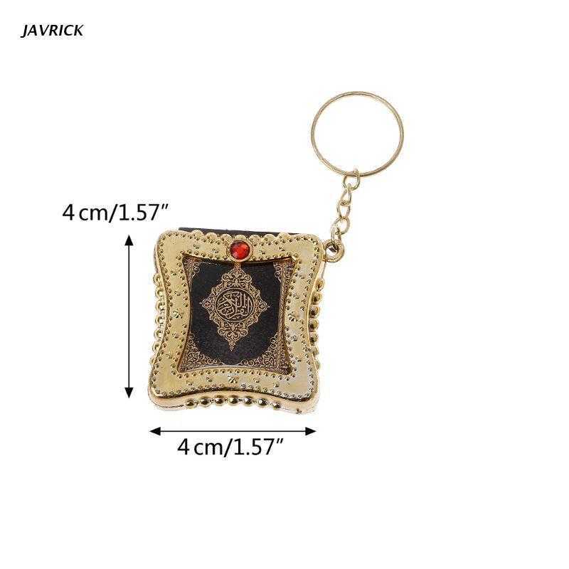 Mini Ark Quran Book Koran Pendant Muslim Keychain Bag Purse Car Decor Jewelry G1019