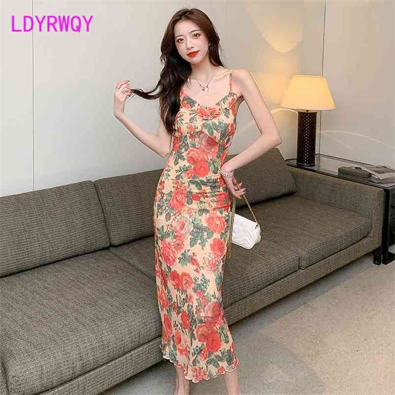 LDYRWQY summer style ruffled slim slimming printed chiffon suspender dres Office Lady 210603, Mixed
LDYRWQY summer style ruffled slim slimming printed chiffon suspender dres Office Lady 210603, Mixed