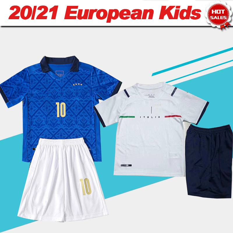 #10 INSIGNE Soccer Jersey Kids Kit 2021 Euro nation Boy #19 BONUCCI Home Blue Soccer shirt #17 IMMOBILE Away White Child Football Uniform On sale, Black;yellow
#10 INSIGNE Soccer Jersey Kids Kit 2021 Euro nation Boy #19 BONUCCI Home Blue Soccer shirt #17 IMMOBILE Away White Child Football Uniform On sale, Black;yellow