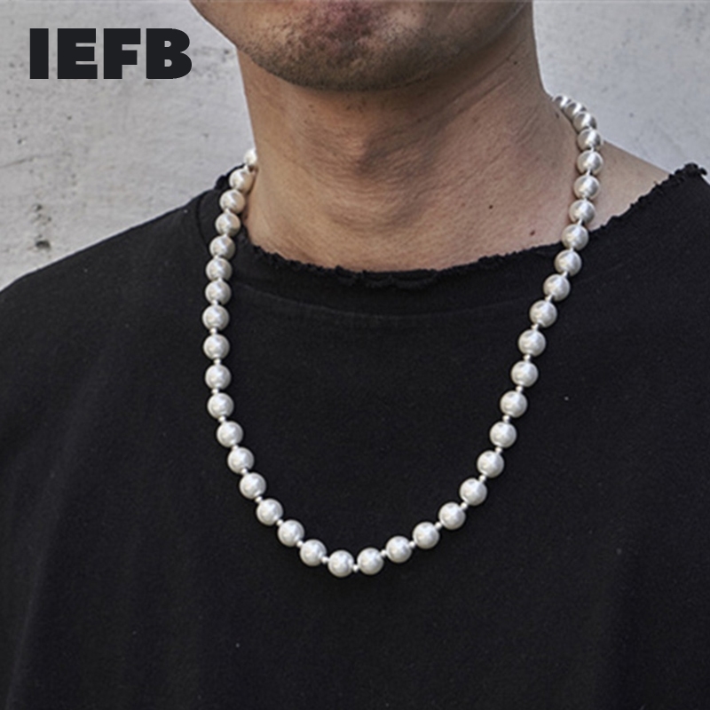 IEFB Mens's Accessories Fashion Hip Hop Titanium Steel Splicing White Pearl Necklace 2021 High Street 9Y5509
IEFB Mens's Accessories Fashion Hip Hop Titanium Steel Splicing White Pearl Necklace 2021 High Street 9Y5509