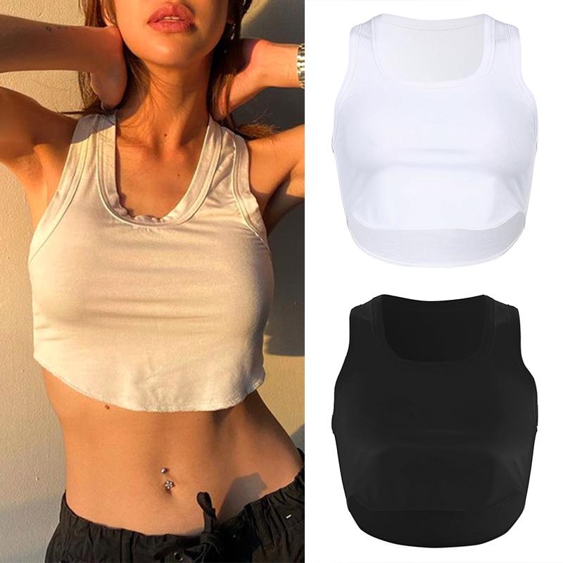 Women' Tanks & Camis Women One Piece Short Tube Top Sexy U-Neck Sleeveless Vest Base Summer Camisole Crop Tank Black White Tops 2021
Women' Tanks & Camis Women One Piece Short Tube Top Sexy U-Neck Sleeveless Vest Base Summer Camisole Crop Tank Black White Tops 2021