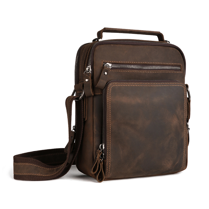Crossbody Bag Men Crazy Horse Leather Male Genuine Leather Shoulder Messenger Bag for Men's Travel Handbag Male Bolsas Sac, Brown
Crossbody Bag Men Crazy Horse Leather Male Genuine Leather Shoulder Messenger Bag for Men's Travel Handbag Male Bolsas Sac, Brown