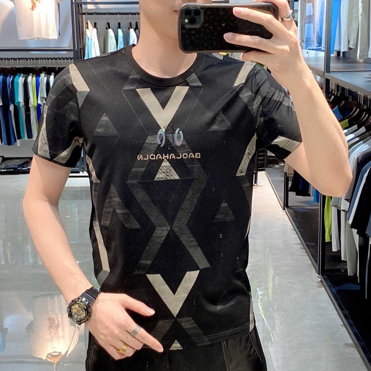 Brand Summer Short Sleeve Tshirts Men Fashion Printed Slim Fit Casual T-shirts Round Neck Tee Tops Streetwear Male Clothing 210527, White
Brand Summer Short Sleeve Tshirts Men Fashion Printed Slim Fit Casual T-shirts Round Neck Tee Tops Streetwear Male Clothing 210527, White