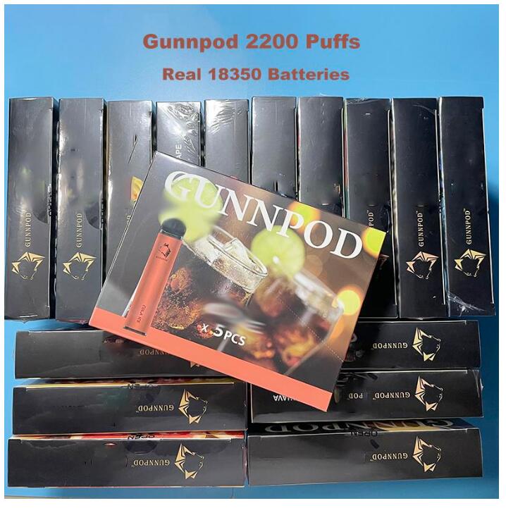 Gunnpod 2000 Puffs Disposable Vape Pen E Cigarette Deivce With 1250mAh 18350 Battery 8ml Pod Gunpod Vaporizer Starter Kit VS Elf Bar
Gunnpod 2000 Puffs Disposable Vape Pen E Cigarette Deivce With 1250mAh 18350 Battery 8ml Pod Gunpod Vaporizer Starter Kit VS Elf Bar