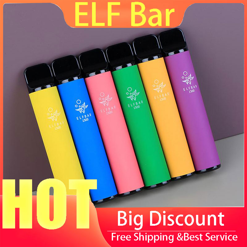 Electronic Cigarettes Elf Bar 1500 Puffs Disposable Vape PenElectronic Cigarettes Device Pod prefilled E-cigarettes
Electronic Cigarettes Elf Bar 1500 Puffs Disposable Vape PenElectronic Cigarettes Device Pod prefilled E-cigarettes