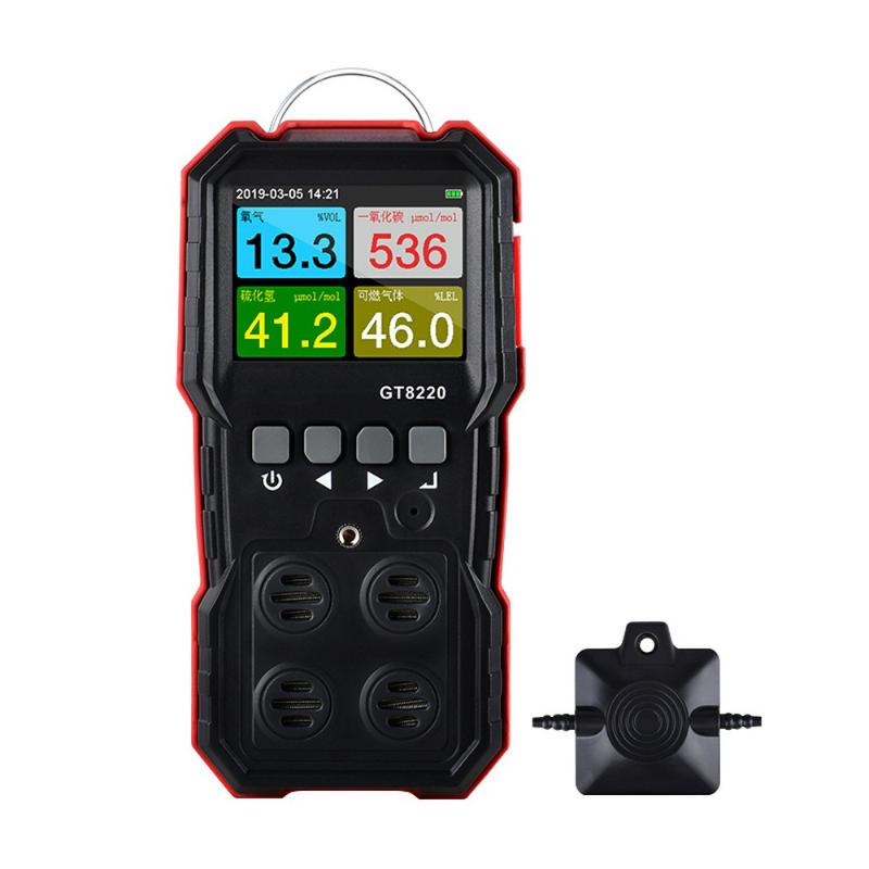 Gas Analyzers GT8220 4 In 1 Compound Monitor LCD Carbon Monoxide Detector Hydrogen Sulfide Oxygen Combustible Leak Sensor Analyzer
Gas Analyzers GT8220 4 In 1 Compound Monitor LCD Carbon Monoxide Detector Hydrogen Sulfide Oxygen Combustible Leak Sensor Analyzer