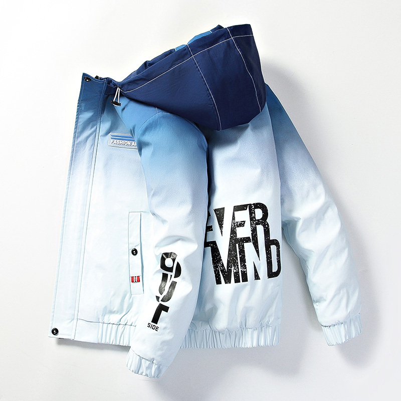 2021 Autumn Winter New Male Hooded Cotton Clip Thickened Korean Popular Gradient Fashion Youth Jacket Men Qoot, Spring summer
2021 Autumn Winter New Male Hooded Cotton Clip Thickened Korean Popular Gradient Fashion Youth Jacket Men Qoot, Spring summer