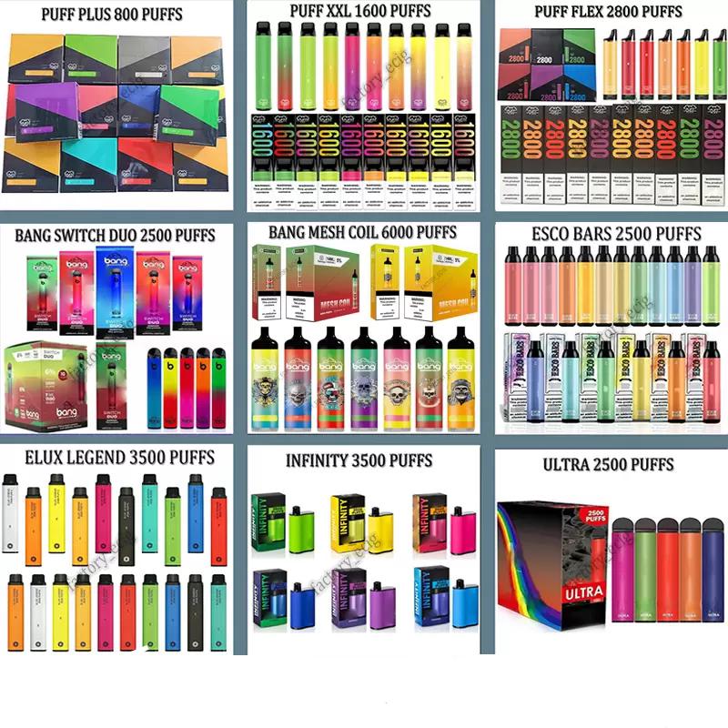 Disposable Puff Bar Plus Flex Esco Bars Ultra Infinity Air Bar Max E Cigarettes 800 1600 2000 2500 3300 3500 6000 8000 Puffs Rebel Rechargeable Kit
Disposable Puff Bar Plus Flex Esco Bars Ultra Infinity Air Bar Max E Cigarettes 800 1600 2000 2500 3300 3500 6000 8000 Puffs Rebel Rechargeable Kit