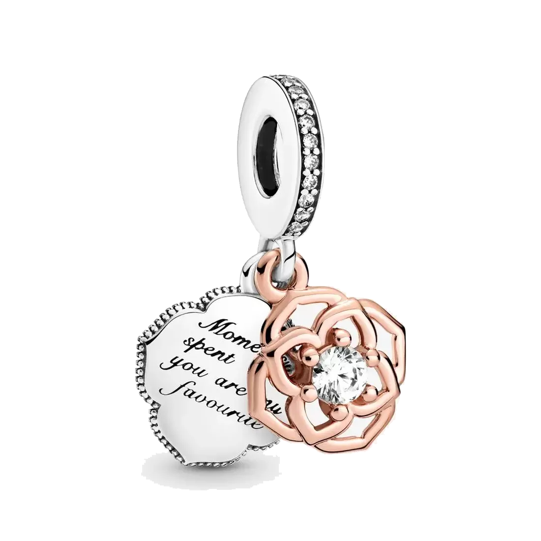 Fine jewelry Authentic 925 Sterling Silver Bead Fit Pandora Charm Bracelets Two-tone Rose Dangle Safety Chain Pendant DIY beads, Bronze;silver
Fine jewelry Authentic 925 Sterling Silver Bead Fit Pandora Charm Bracelets Two-tone Rose Dangle Safety Chain Pendant DIY beads, Bronze;silver