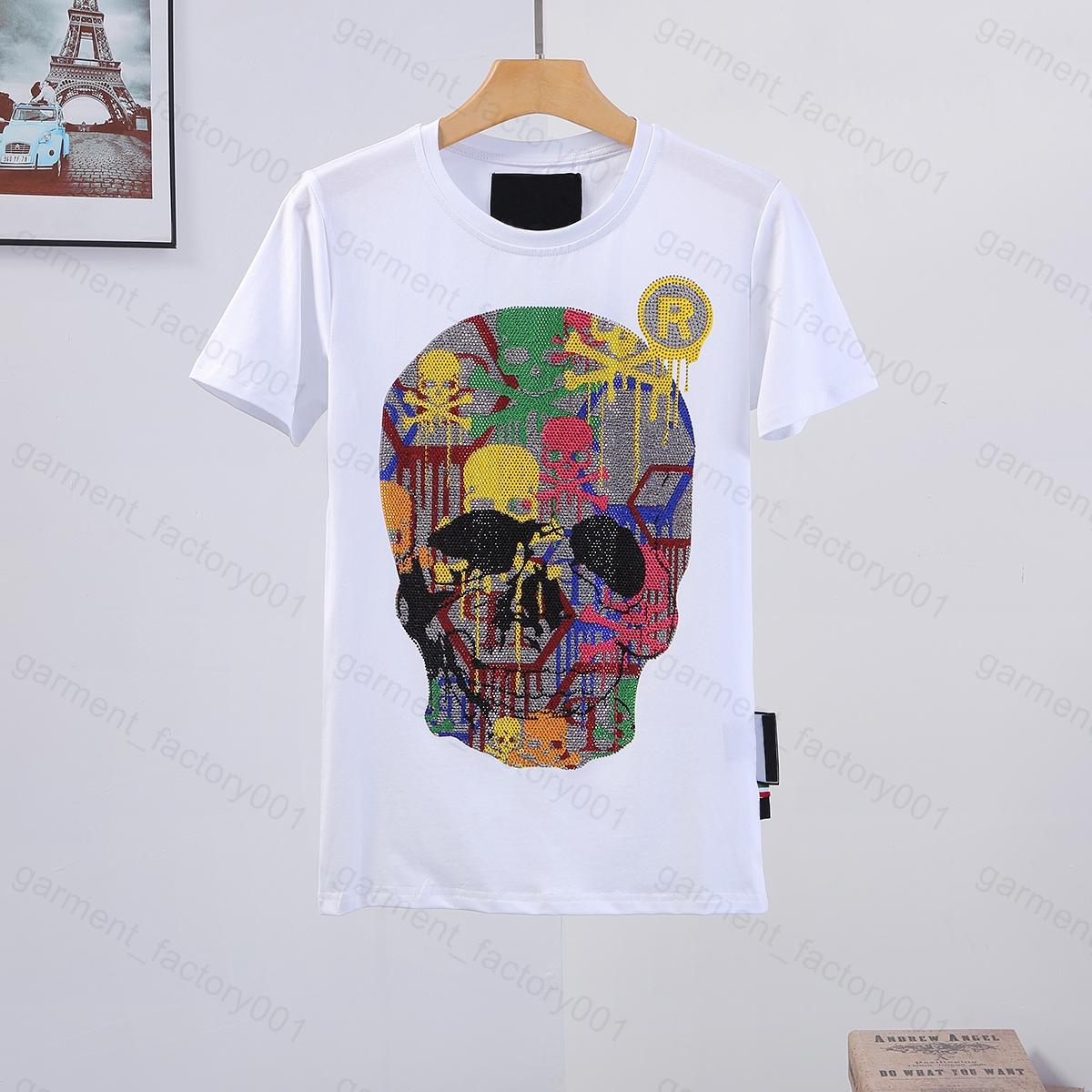 Phillip Plain Men designer PP Skull Diamond t shirt Short sleeve Dollar Brown bear Brand tee O-Neck high Quality Skulls TShirt tees tops 15, White
Phillip Plain Men designer PP Skull Diamond t shirt Short sleeve Dollar Brown bear Brand tee O-Neck high Quality Skulls TShirt tees tops 15, White