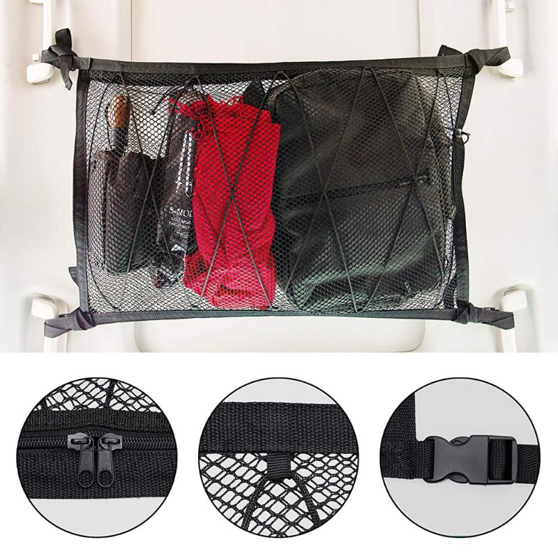 Car Organizer Back Rear Trunk Seat Elastic String Net Magic Sticker Mesh Storage Bag Pocket Cage Auto 35" X 25.6"
Car Organizer Back Rear Trunk Seat Elastic String Net Magic Sticker Mesh Storage Bag Pocket Cage Auto 35" X 25.6"