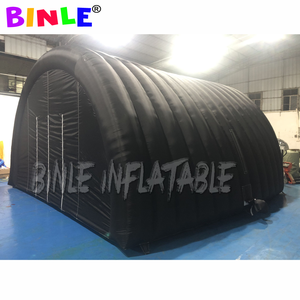 Custom any size 6x6x3.5meters Advertising Inflatables Tunnel Tent,Building Lawn Event Gaming Room Shelter Structures Work Blackout For Sale