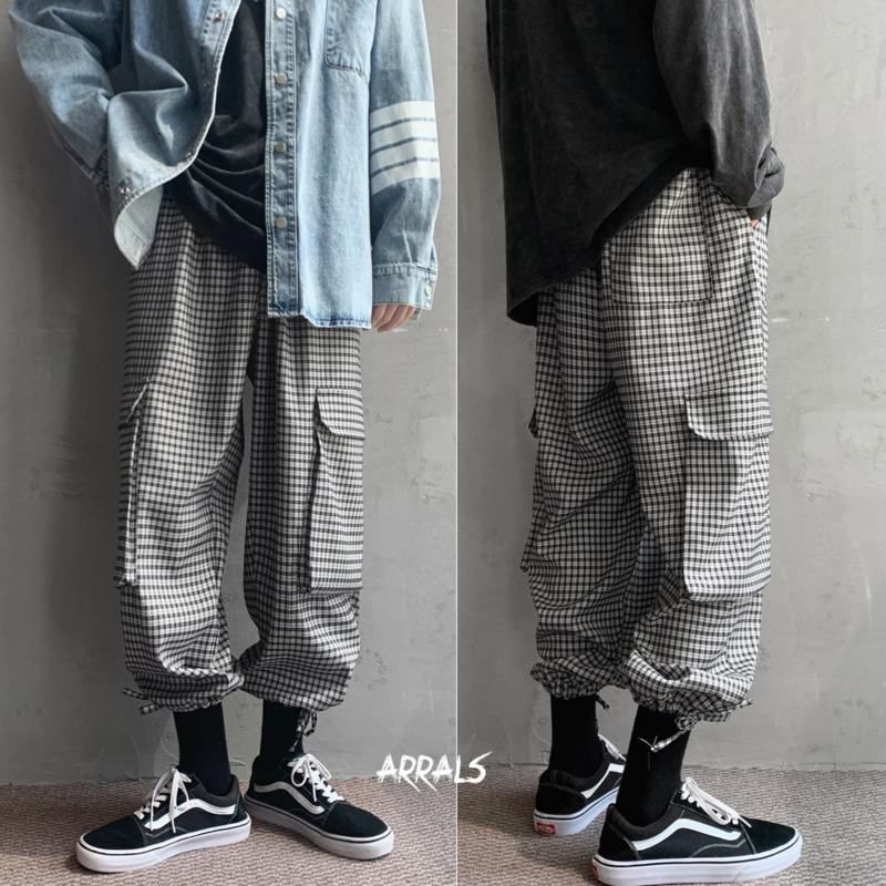 2021 New Autumn Korean Plaid Men's Fashion Retro Stretch Waist Casual Pants Men Streetwear Loose Hip-hop Straight Trousers Mens 5qgu
2021 New Autumn Korean Plaid Men's Fashion Retro Stretch Waist Casual Pants Men Streetwear Loose Hip-hop Straight Trousers Mens 5qgu