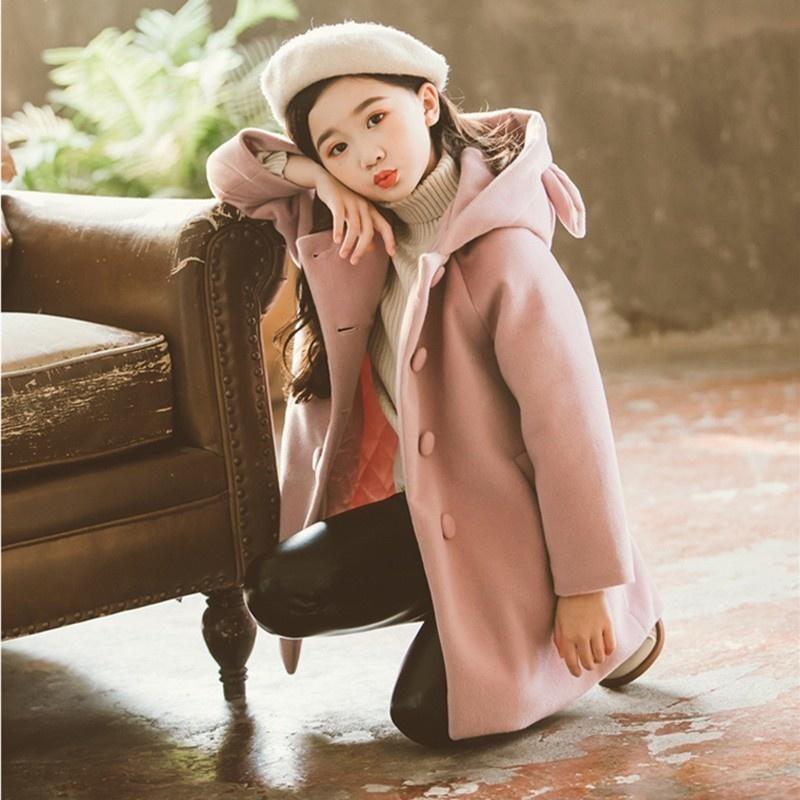 Jackets 2022 Children's Autumn Winter Woolen Coats For Teenager Girls Clothing Cute Cat Print Back Long Wool Clothes Kids Outerwear, Blue;gray
Jackets 2022 Children's Autumn Winter Woolen Coats For Teenager Girls Clothing Cute Cat Print Back Long Wool Clothes Kids Outerwear, Blue;gray