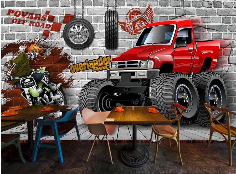 3d wallpaper custom photo mural Retro big tire car broke the wall home decor 3d wall murals wallpaper for living room in rolls, Non-woven wallpaper
3d wallpaper custom photo mural Retro big tire car broke the wall home decor 3d wall murals wallpaper for living room in rolls, Non-woven wallpaper