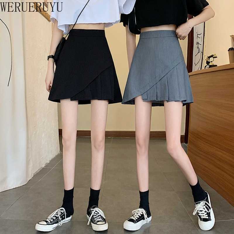 WERUERUYU High Waist Women Skirts Chiffon Irregular Elegant Spring Ruffles Pleated Fashion Short Skirts 210608, Photo color
WERUERUYU High Waist Women Skirts Chiffon Irregular Elegant Spring Ruffles Pleated Fashion Short Skirts 210608, Photo color