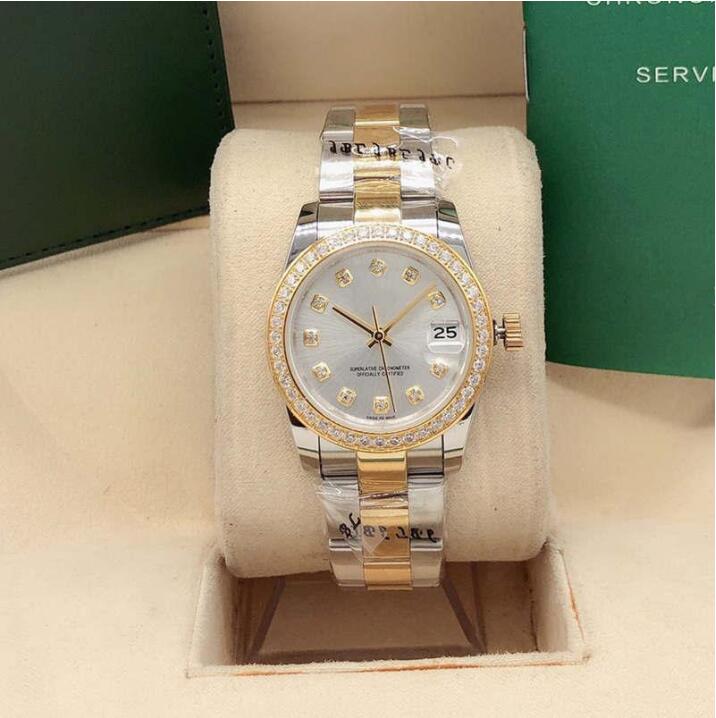 women's watches fashion classic ladies watch ring 31 mm stainless steel sapphire automatic fashionladies watch, Slivery;brown
women's watches fashion classic ladies watch ring 31 mm stainless steel sapphire automatic fashionladies watch, Slivery;brown