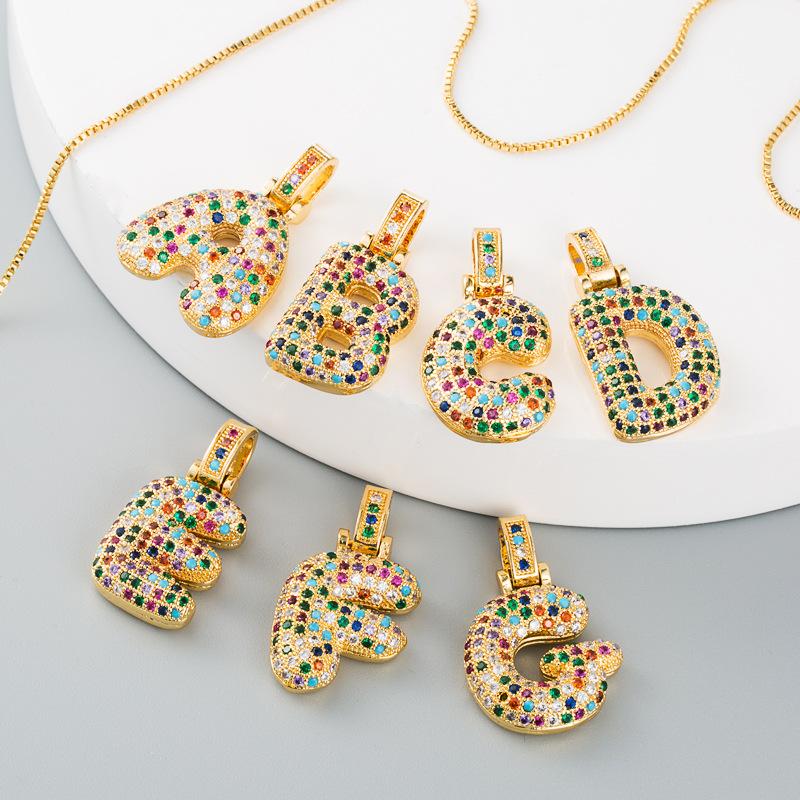 Pendant Necklaces Luxury 26 Letter Women Men Zircon Chain Necklace Mosaic CZ Rainbow Color Crystal Alphabet Choker Jewelry Gift
Pendant Necklaces Luxury 26 Letter Women Men Zircon Chain Necklace Mosaic CZ Rainbow Color Crystal Alphabet Choker Jewelry Gift