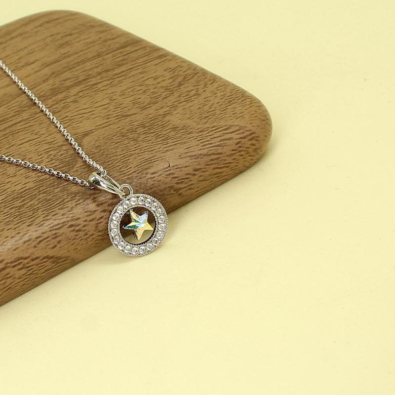 Chokers Classic Jewelry Stars Pendant Necklace Female Cubic Zirconia Statement Crystal Charm Choker Chunky Sweater Chain For Woman Gift
Chokers Classic Jewelry Stars Pendant Necklace Female Cubic Zirconia Statement Crystal Charm Choker Chunky Sweater Chain For Woman Gift