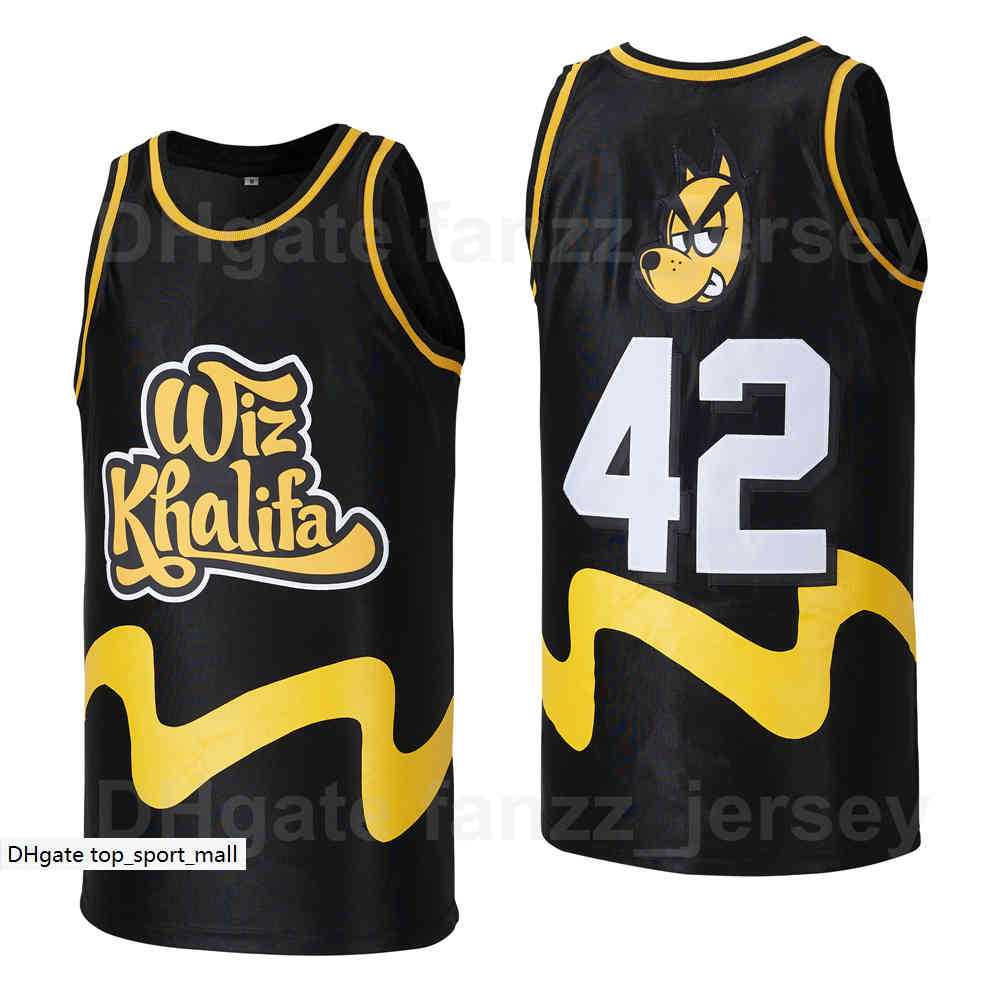 Movie Music Hip Hop 42 Wiz Khalifa Jersey Men Basketball High School Breathable HipHop Black Team Color For Sport Fans Pure Cotton Shirt Excellent Quality On Sale
Movie Music Hip Hop 42 Wiz Khalifa Jersey Men Basketball High School Breathable HipHop Black Team Color For Sport Fans Pure Cotton Shirt Excellent Quality On Sale