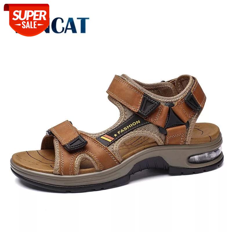 Brand Summer Men's Sandals Genuine Leather Men Slippers Gladiator Men Beach Sandals Soft Comfortable Outdoors Wading Shoes 38-48 #8b7o, Black
Brand Summer Men's Sandals Genuine Leather Men Slippers Gladiator Men Beach Sandals Soft Comfortable Outdoors Wading Shoes 38-48 #8b7o, Black