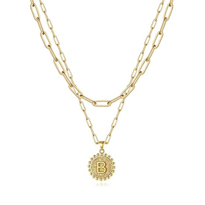 Personalized Coin Gold Initial Necklaces for Women Girls Dainty Layering Paperclip Link Chain Necklace
Personalized Coin Gold Initial Necklaces for Women Girls Dainty Layering Paperclip Link Chain Necklace