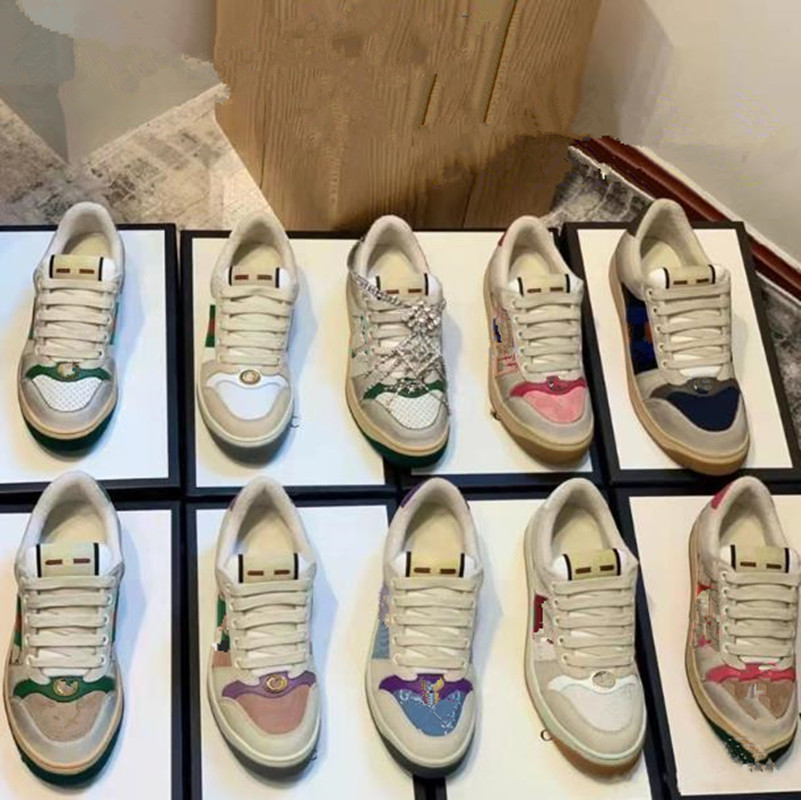 2022 Men Women Screener Crystal Sneakers Shoes Green Red Stripe Embroidered Couples Leather Fashion Italy Dirty White Designers Trainer Shoe Chaussures, Real photo;pls note
2022 Men Women Screener Crystal Sneakers Shoes Green Red Stripe Embroidered Couples Leather Fashion Italy Dirty White Designers Trainer Shoe Chaussures, Real photo;pls note